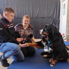 Spotkanie z psem Leo, czyli dogoterapia